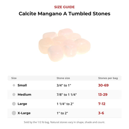 Calcite Mangano A Tumbled Stones