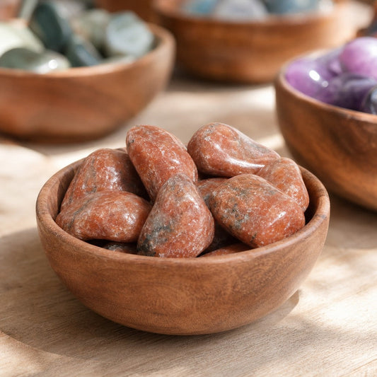 Orange Calcite Tumbled Stones - Brazil