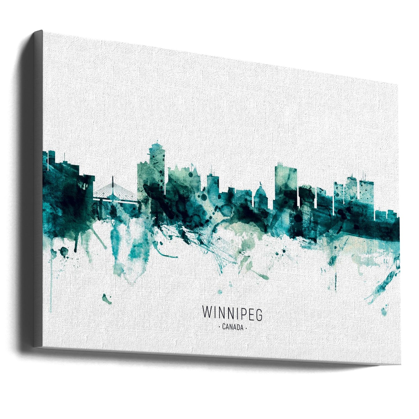 Wandkunst Winnipeg Kanada Skyline