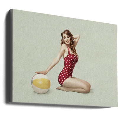 Wandbild Strand Pin-up