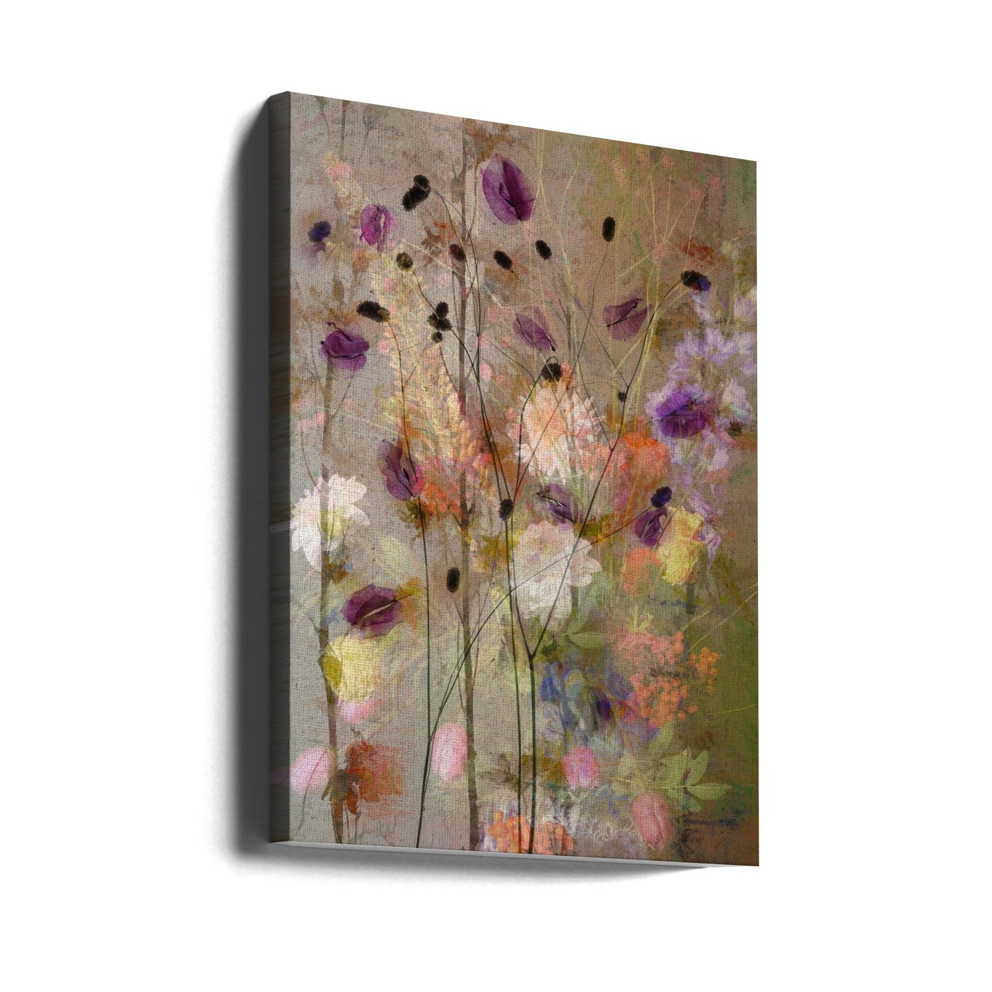 Wandbild Malerische Blumen