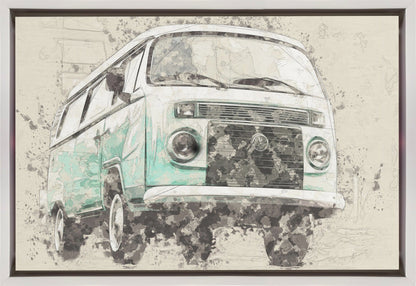 Wandbild Volkswagen Combi
