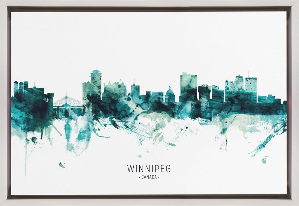 Wandkunst Winnipeg Kanada Skyline