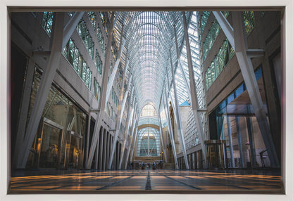 Wandkunst Brookfield Place, eine poetische Hymne aus Licht und Symmetrie