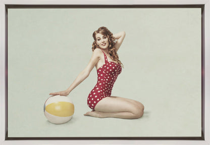 Wandbild Strand Pin-up