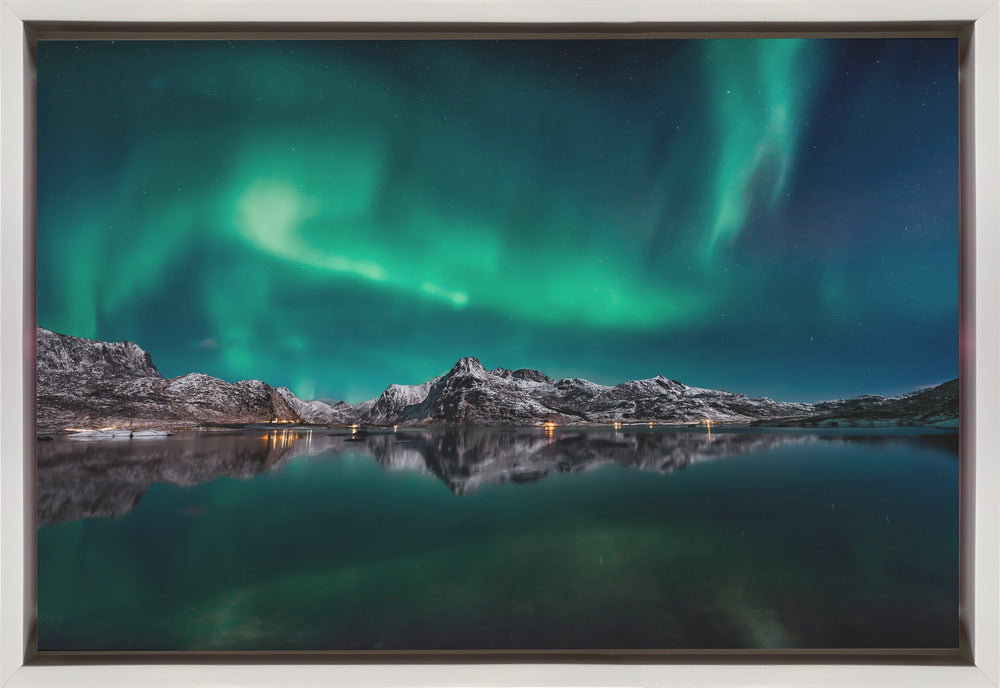 Lofoten Aurora Reflection