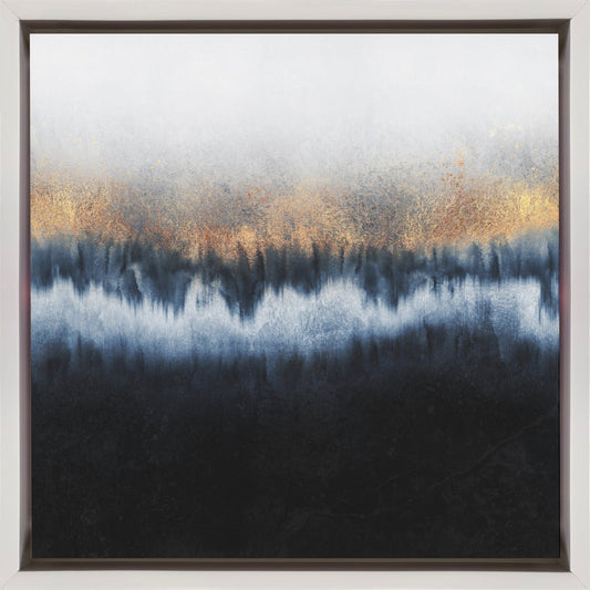 Wandbild Goldener Horizont Abstrakt