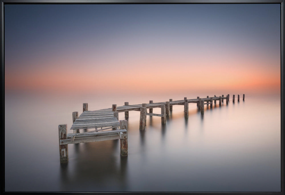 Wandbild Alter Steg II. Hafenpanorama.