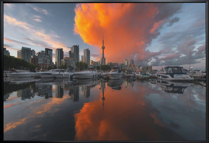 Wandbild Burn in Toronto Leinwandbild