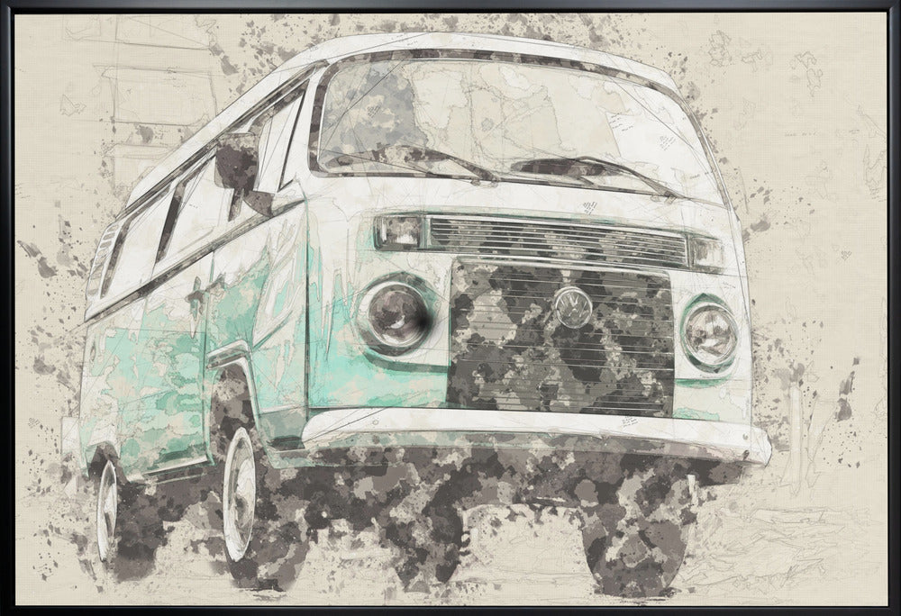 Wandbild Volkswagen Combi
