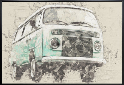 Wandbild Volkswagen Combi