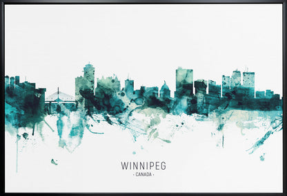 Wandkunst Winnipeg Kanada Skyline