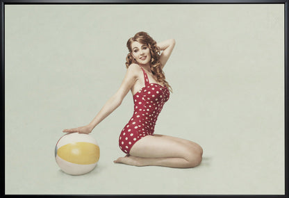 Wandbild Strand Pin-up