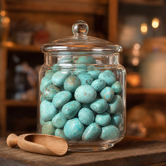 Chrysocolla Light A Tumbled Stones - Peru