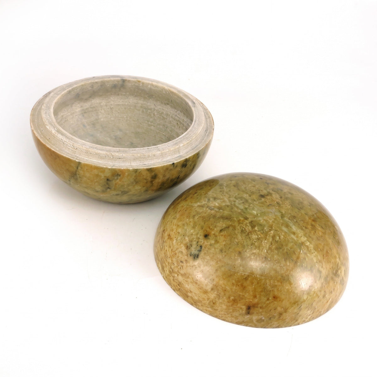 Soapstone Trinket Box - 4" Wide
