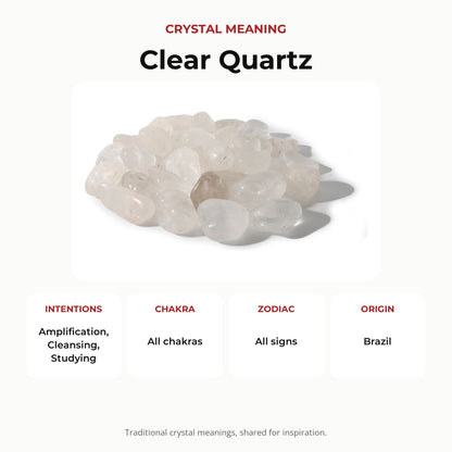 Clear Quartz B Tumbled Stones