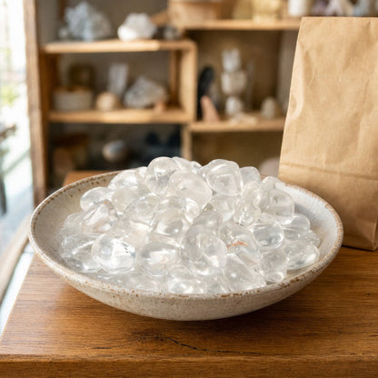 Clear Quartz E Tumbled Stones