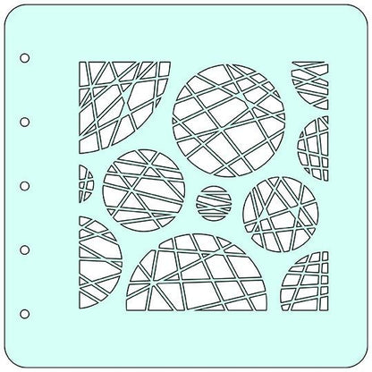 Nellie's Choice Stencil A6 For Magnetic Colour Set Circles