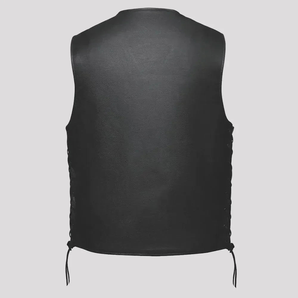 Unik International Men's Laced Side Motorcycle Vest