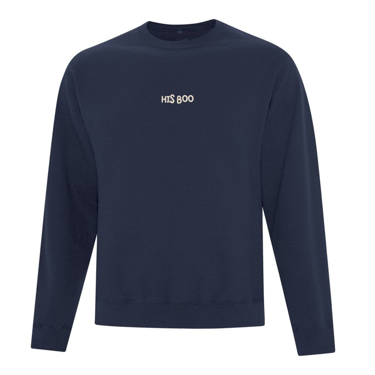 Crewneck "His Boo" brodé