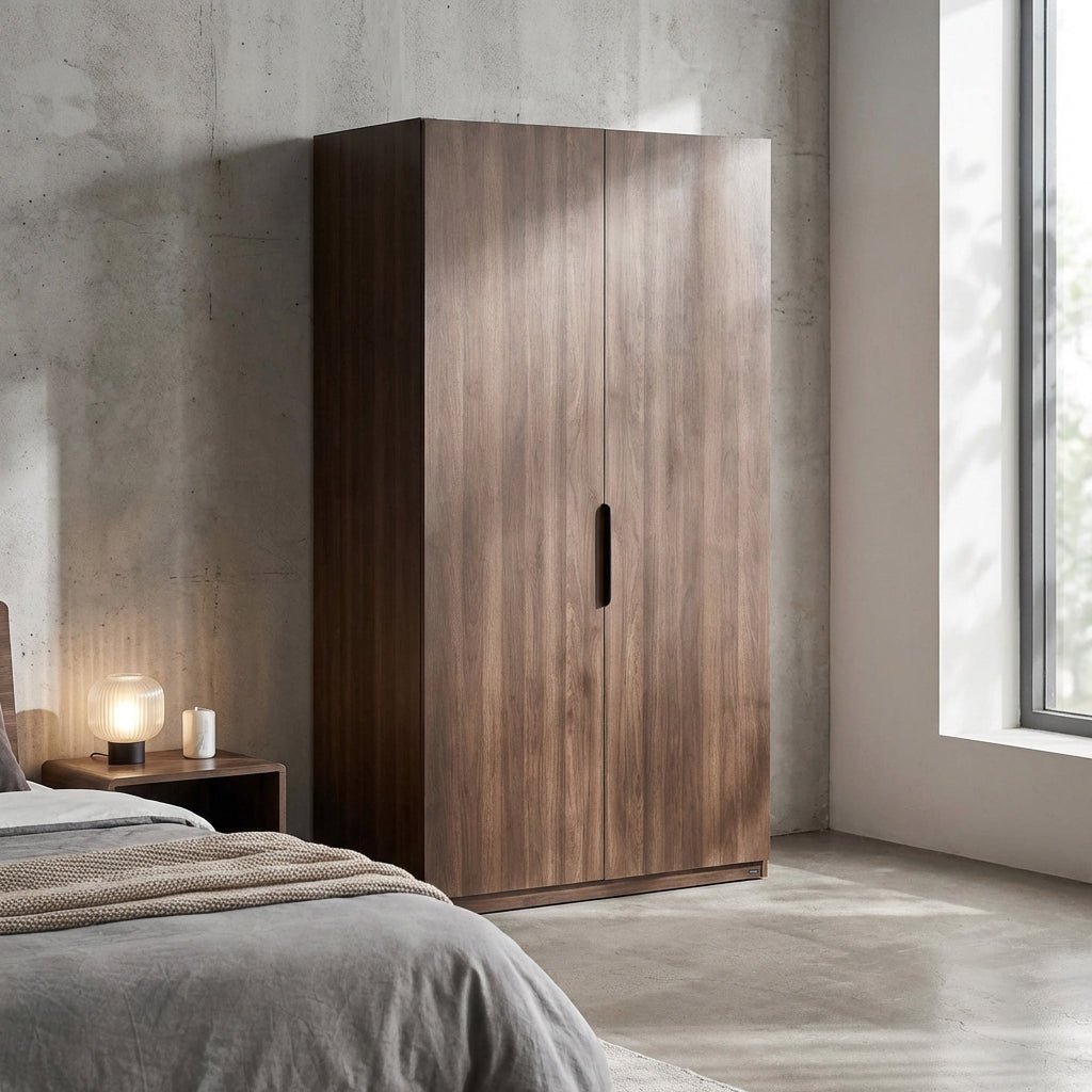Dalumd Two-Door Wooden Wardrobe