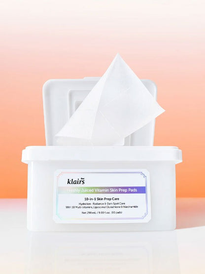 Dear, Klairs Freshly Juiced Vitamin Skin Prep Pads 290ml / 80pads
