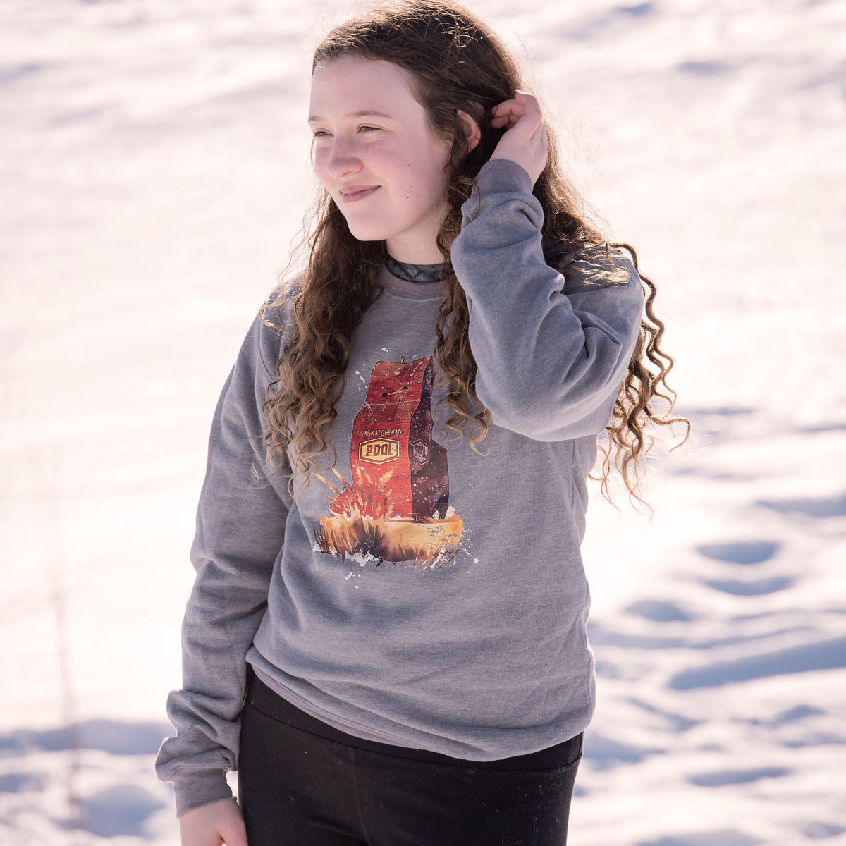 Grain Elevator Unisex Crewneck | Prairie Apparel | Farmer Apparel