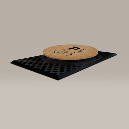 dog+feet=home round doormat set