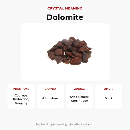 Dolomite Red Tumbled Stones