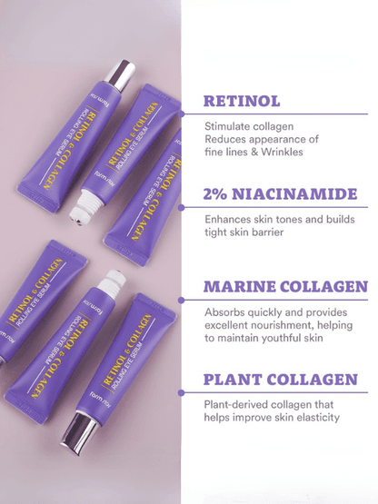 Farm stay Retinol & Collagen Rolling Eye Serum 25ml