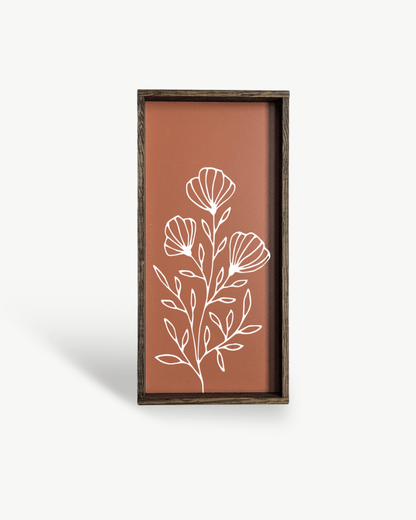 Flower Bouquet Wood Sign - AURABAGS SHOP