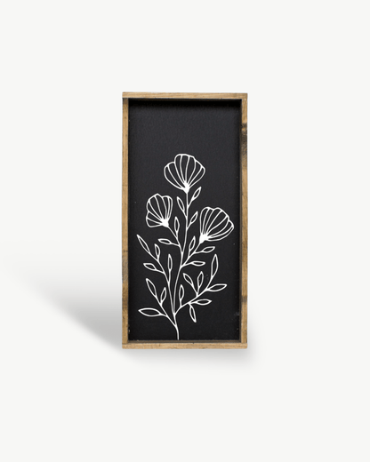 Flower Bouquet Wood Sign - AURABAGS SHOP