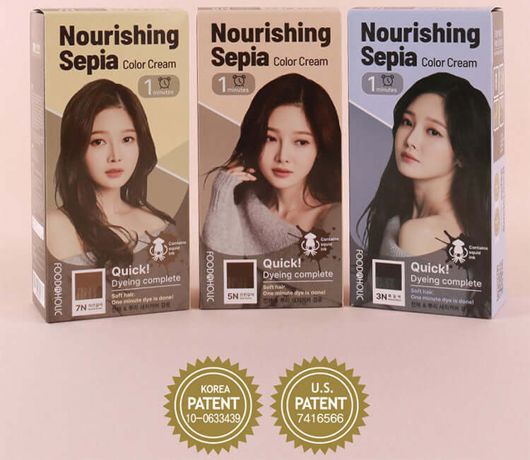 Foodaholic Nourishing Sepia Color Cream 1min 5N Dark Brown 60g