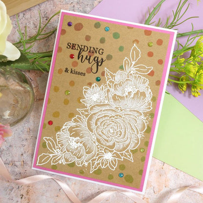 For The Love Of Masks - Peony Wishes Background Mask