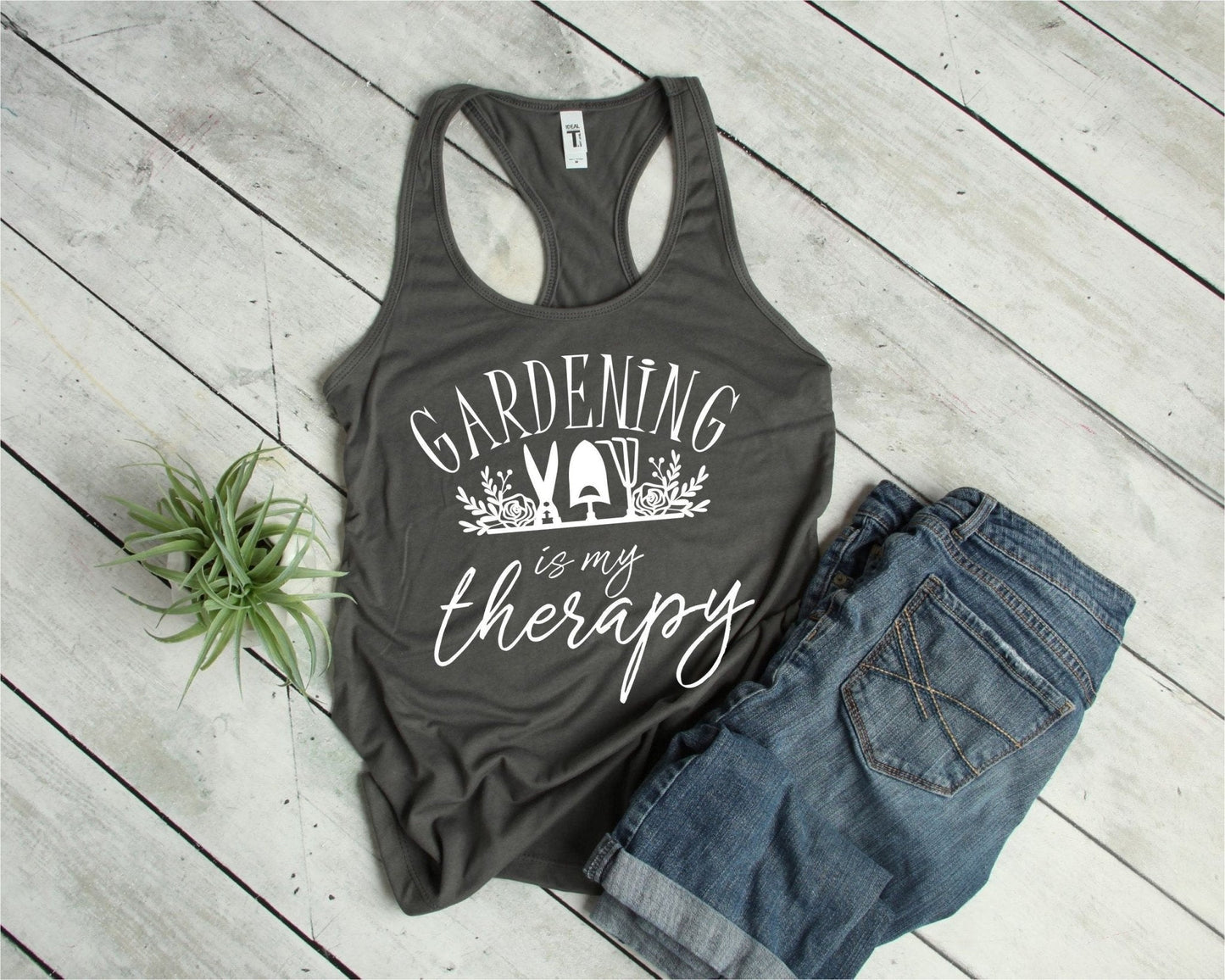Gardening Is My Therapy Tank Top