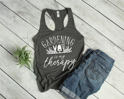 Gardening Is My Therapy Tank Top
