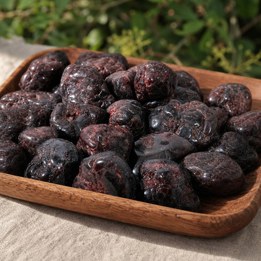 Garnet A Tumbled Stone - Free Form - 1lb
