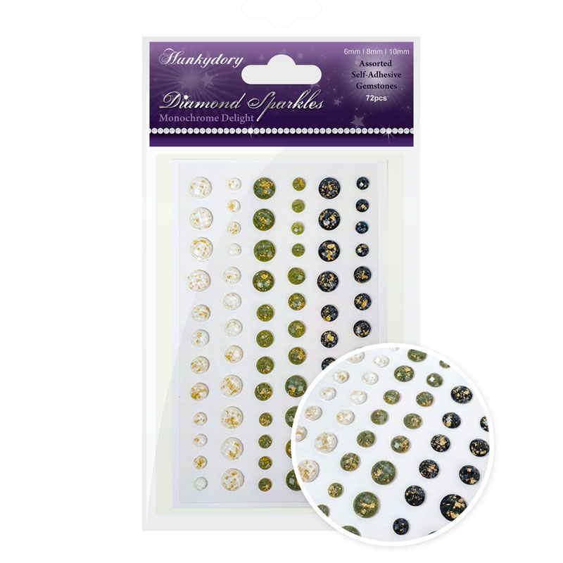 Diamond Sparkles Gemstones - Gold Leaf