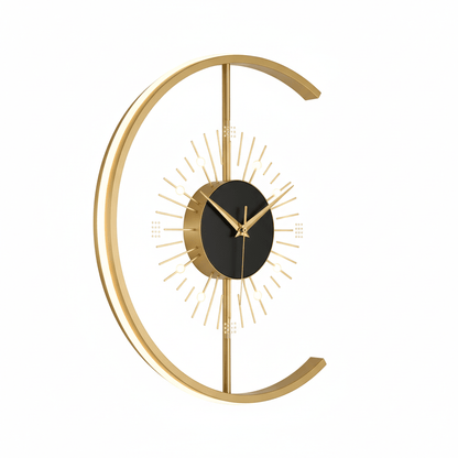 Goldene Sonnenfinsternis-Leuchtzeituhr