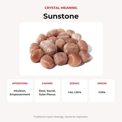 Golden Sunstone Tumbled Stones