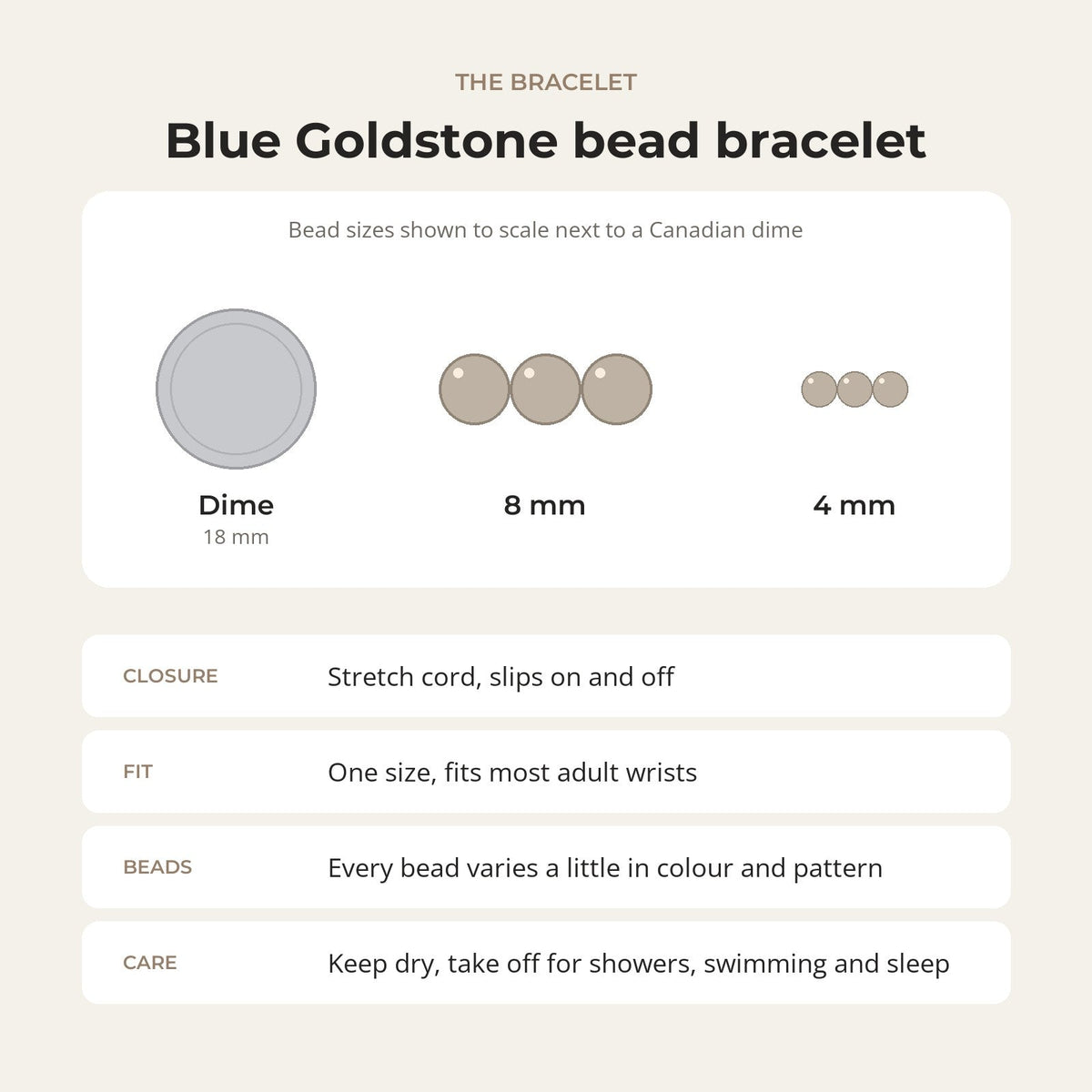 Goldstone Blue Round Bracelet (Synthetic)