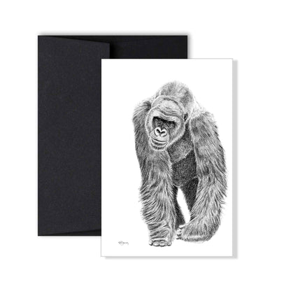 Gorilla greeting card - collaboration with La Fondation du Zoo de Granby