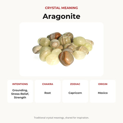 Green Aragonite Tumbled Stones