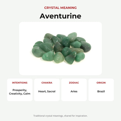 Green Aventurine Tumbled Stones - Brazil