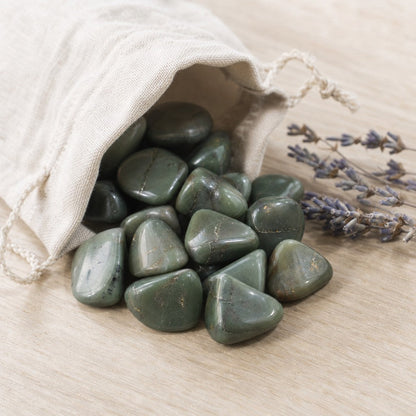 Green Chalcedony Tumbled Stones