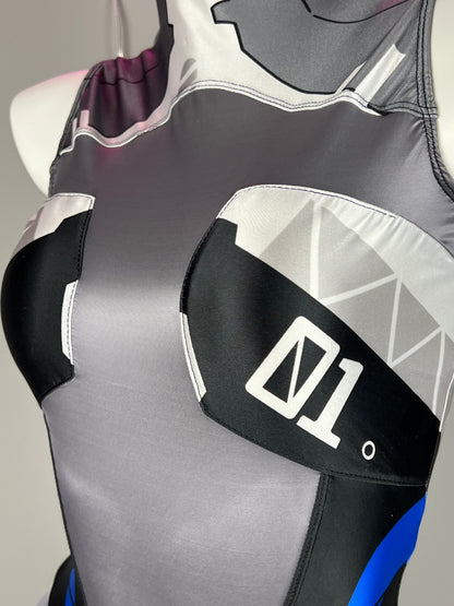 Anime Sci-Fi Spandex Cosplay Open Crotch Bodysuit Costume Lingerie Zentai