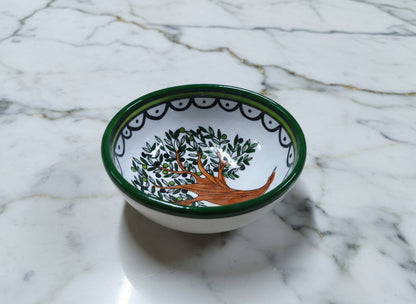 Handgefertigte Keramik-Servierschale aus Hebron | Palästinensische Keramik, lebensmittelecht, handbemaltes Design