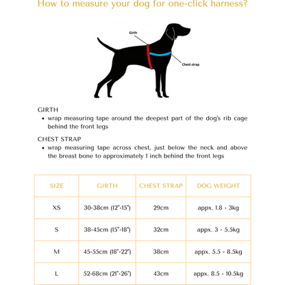 Blossom One-Click Dog Harness
