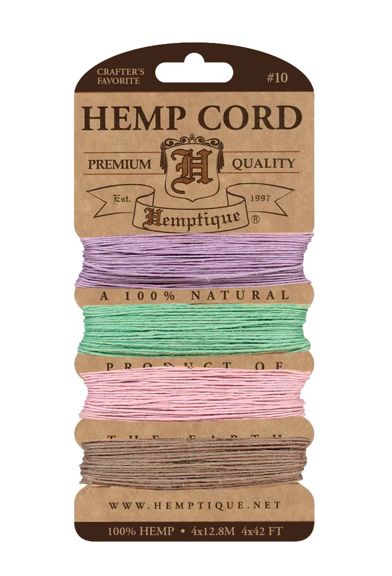 Hemptique #10 Hemp Cord Card Set