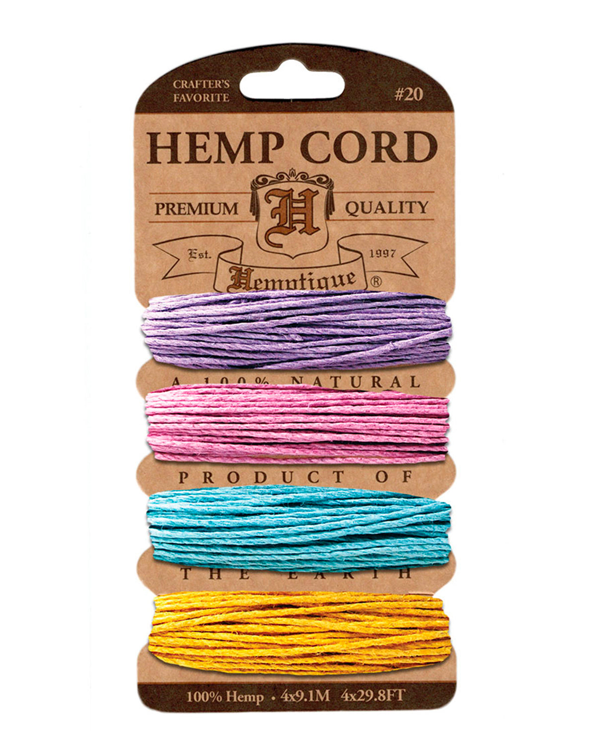 Hemptique #20 Hemp Cord Card Set